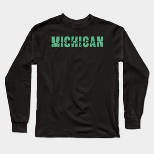 Michigan - Green Long Sleeve T-Shirt